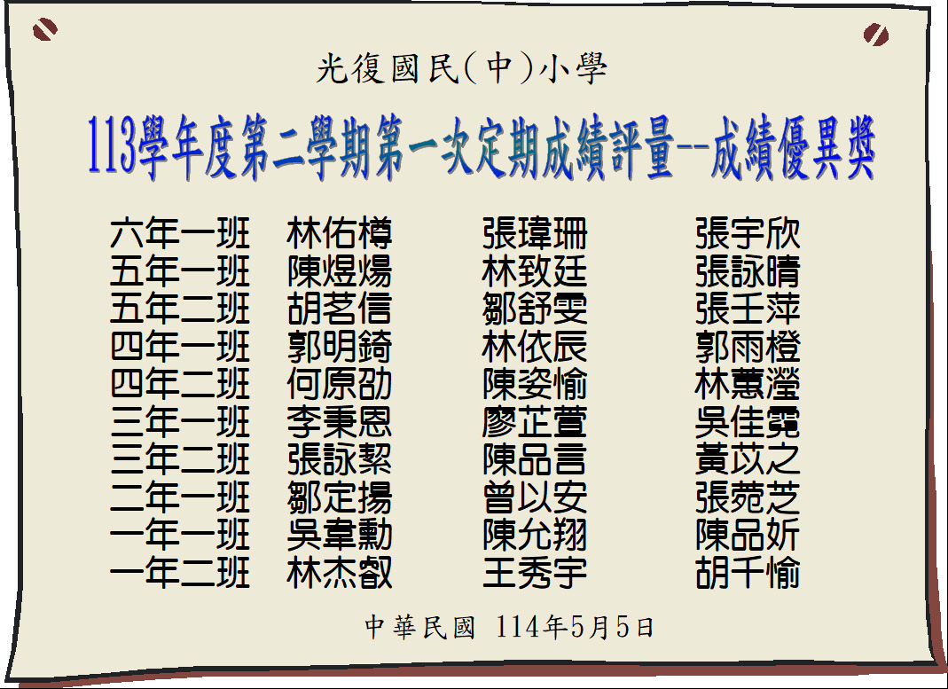 113-2成績優異